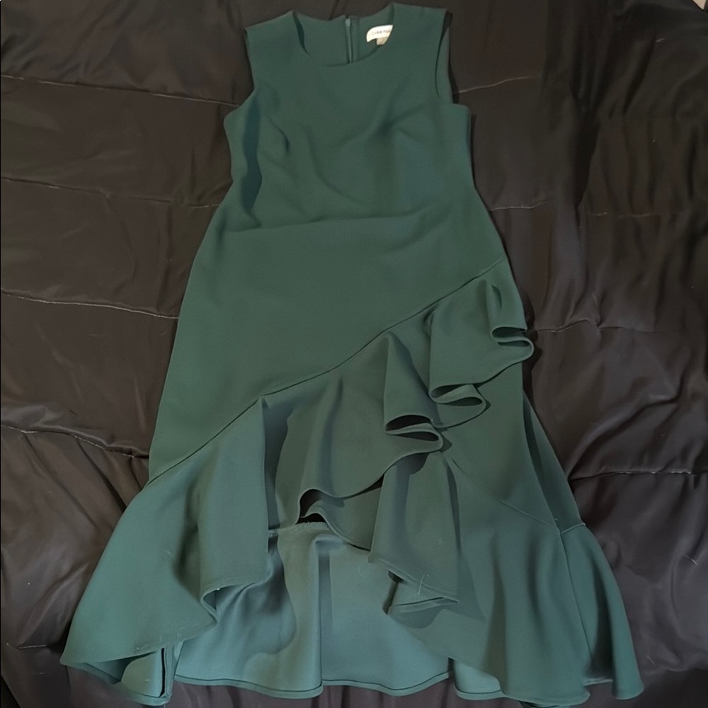 Elegant Green Sleeveless Dress